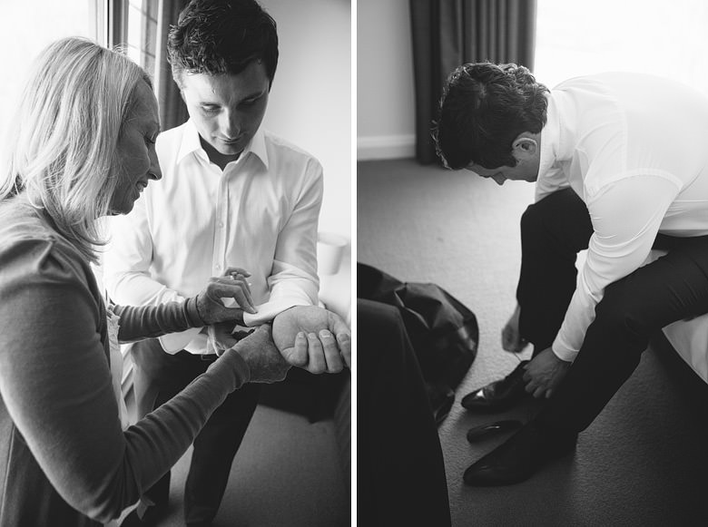 groom artistic wedding photography black and white